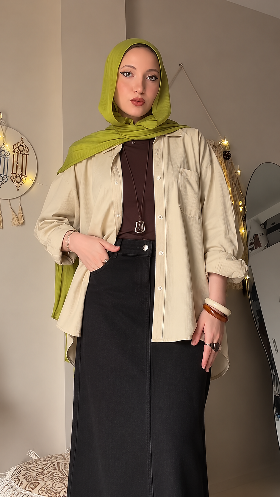 شميز بوبلين اوفر سايز