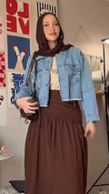 جاكيت جينز شراشيب