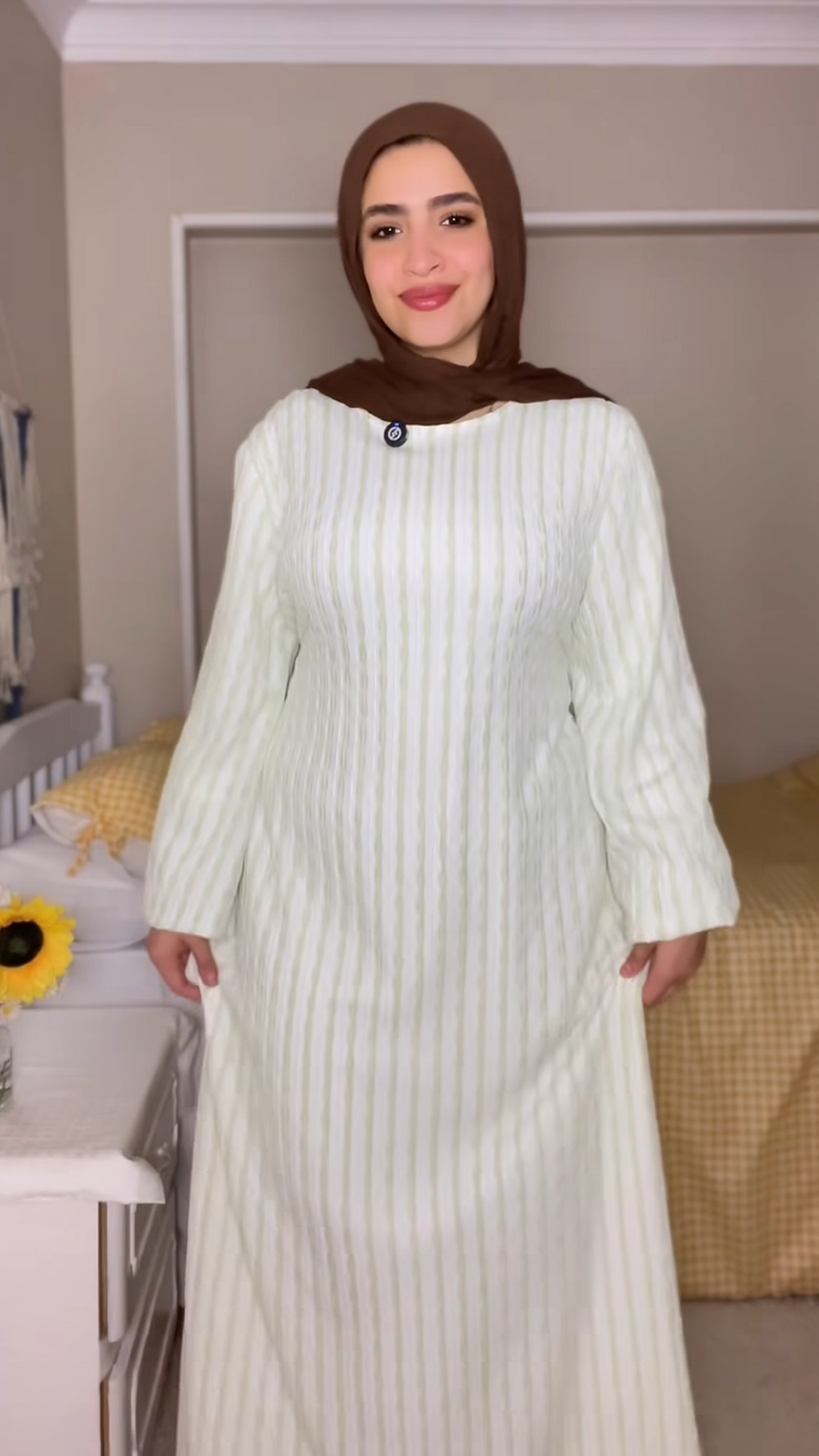 فستان جبير مقلم